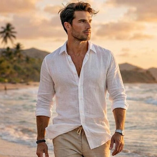 Casual Summer Linen Shirt for Men
